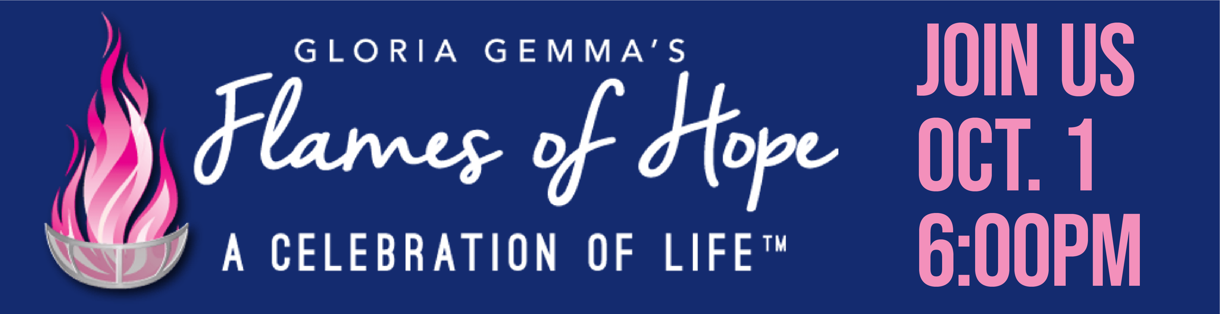 Glora Gemma Flames of Hope Event Oct. 1-2, 2022