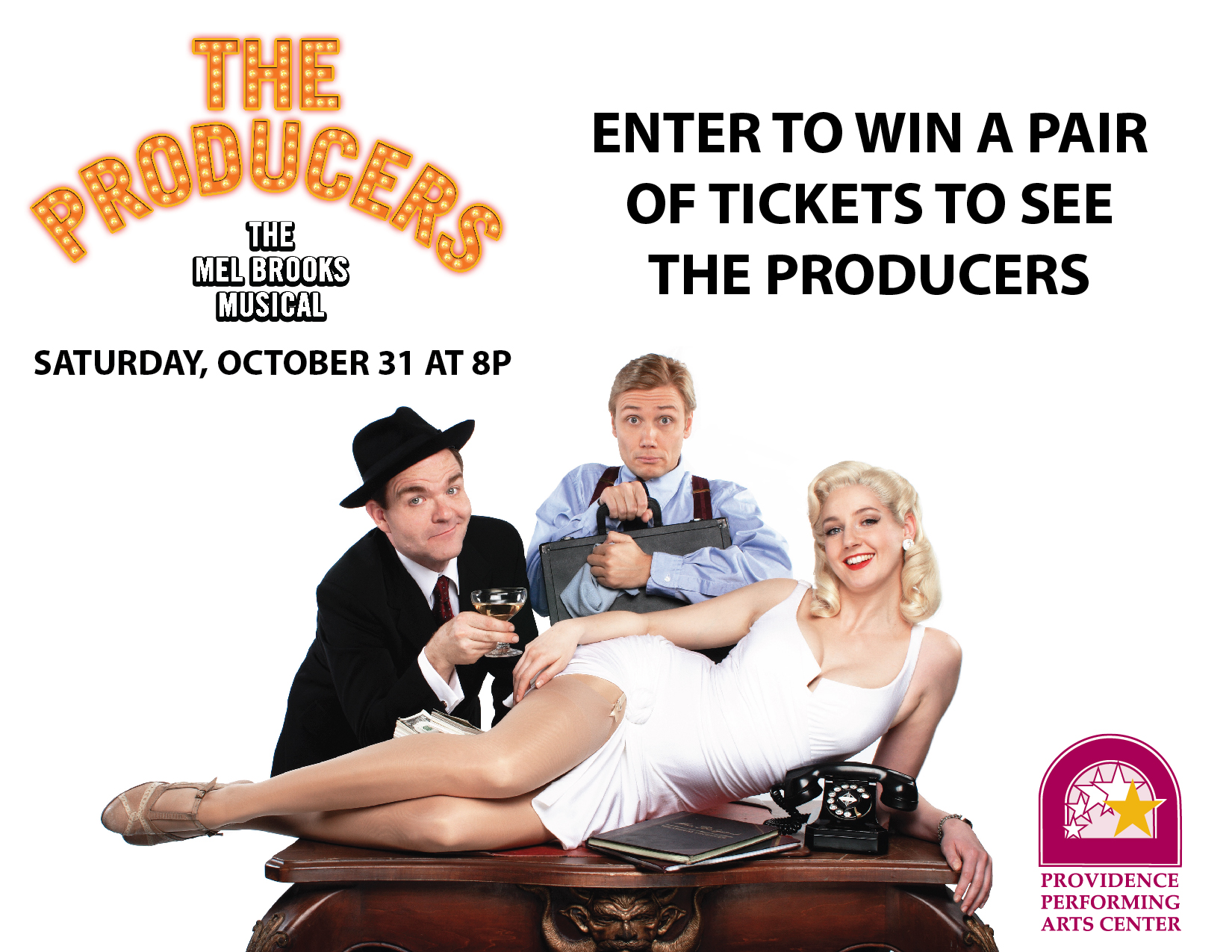 Read more about the article Enter to Win A Pair of Tickets to PPAC’s “The Producers” at The Columbus Weekend Festival