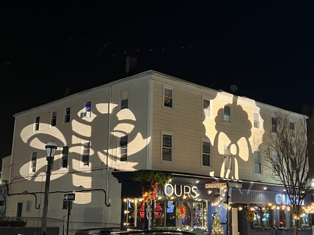 Christmas on the Hill, projections, Federal Hill, Providence