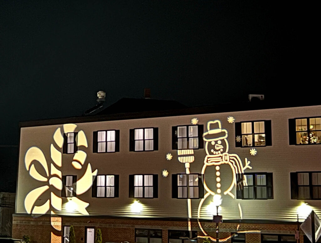 Christmas on the Hill, projections, Federal Hill, Providence