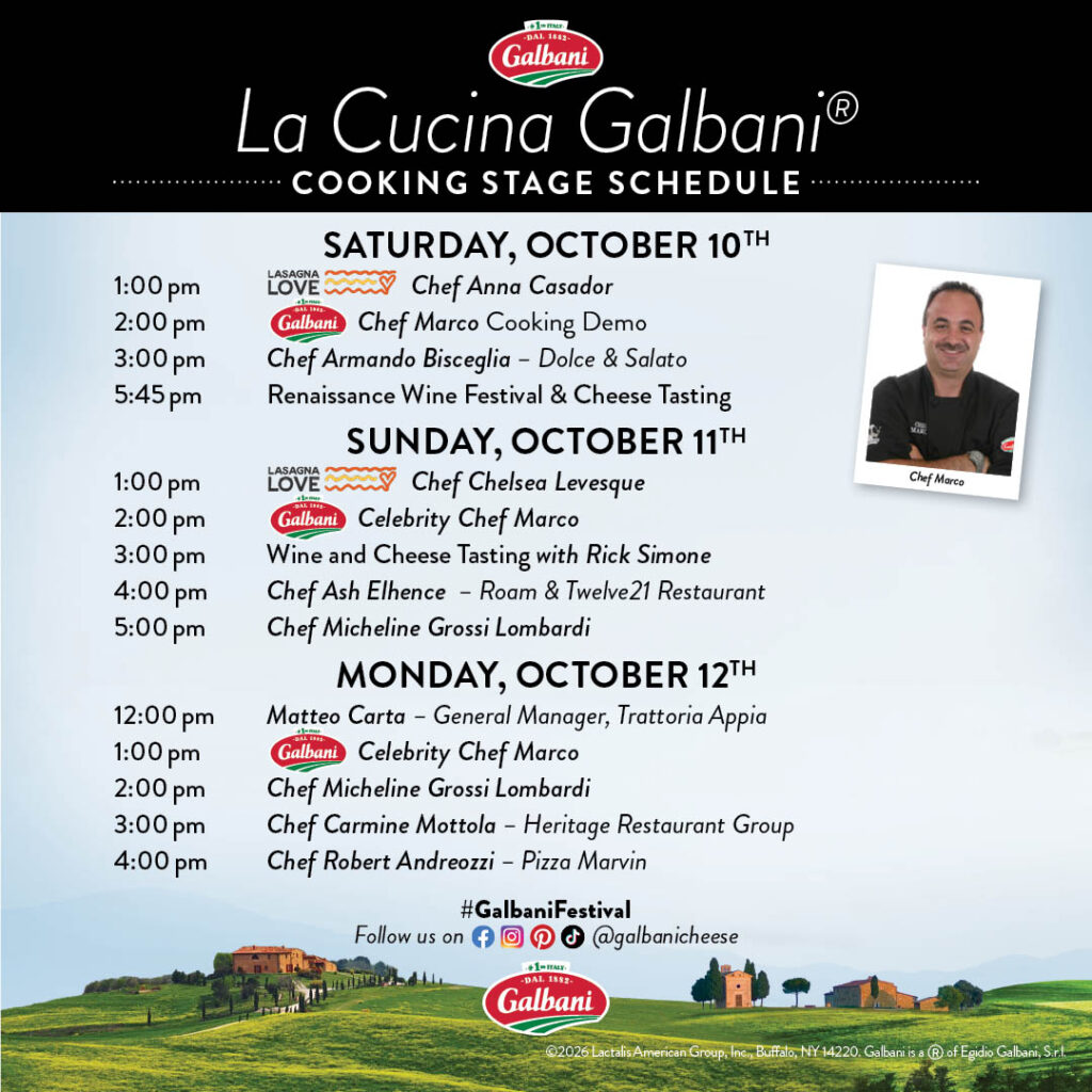 Galbani-Providence-Festival-Schedule