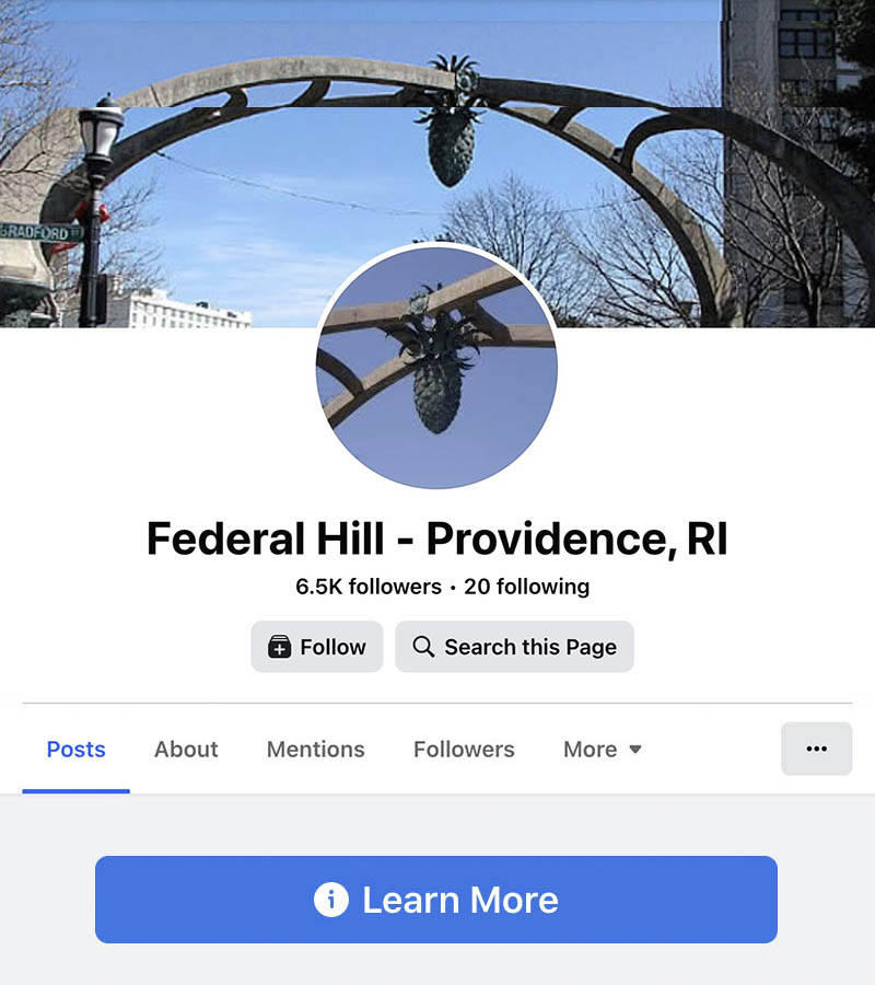 Providence Federal Hill Facebook page